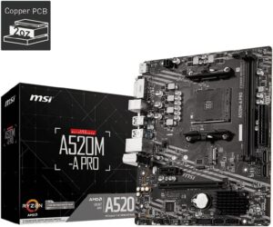 MSI AMD motherboard for photo editing